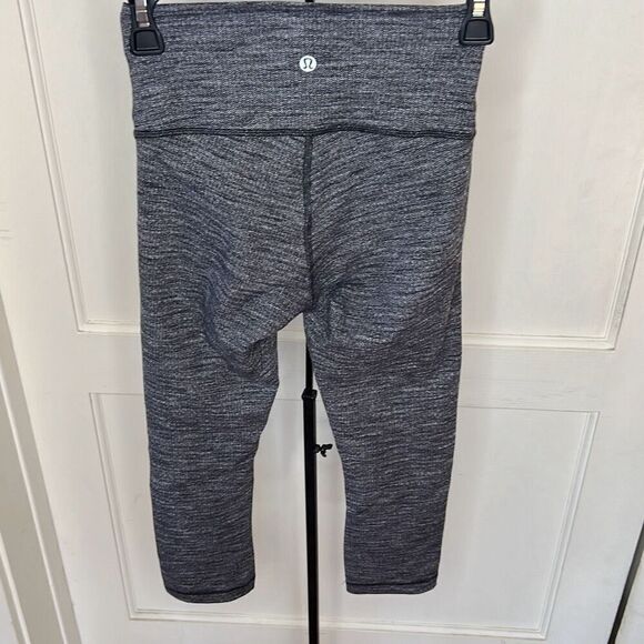 Lululemon Wunder Under Pant Coco Pique Crop Leggings 22” Women's Sz 4 - Picture 7 of 9